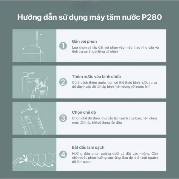 Máy Tăm Nước Cầm Tay ENPIS COMPACT P280