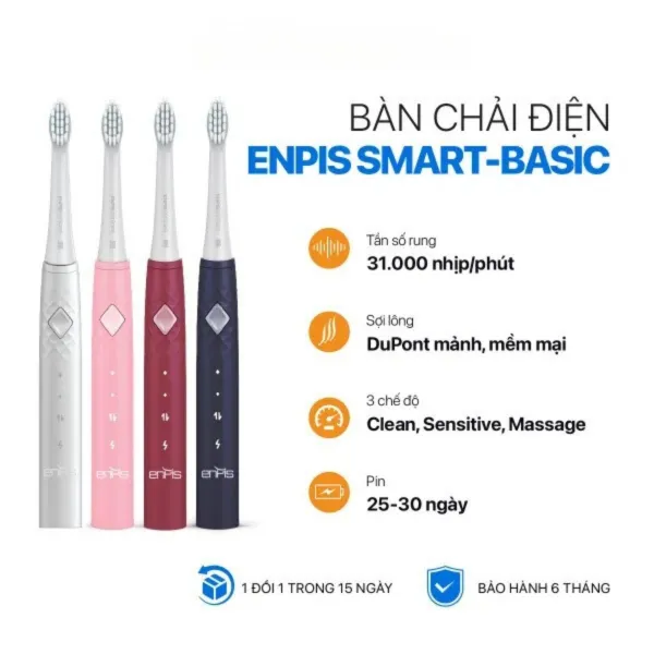 Bàn chải điện Smart-Basic chính hãng ENPIS
