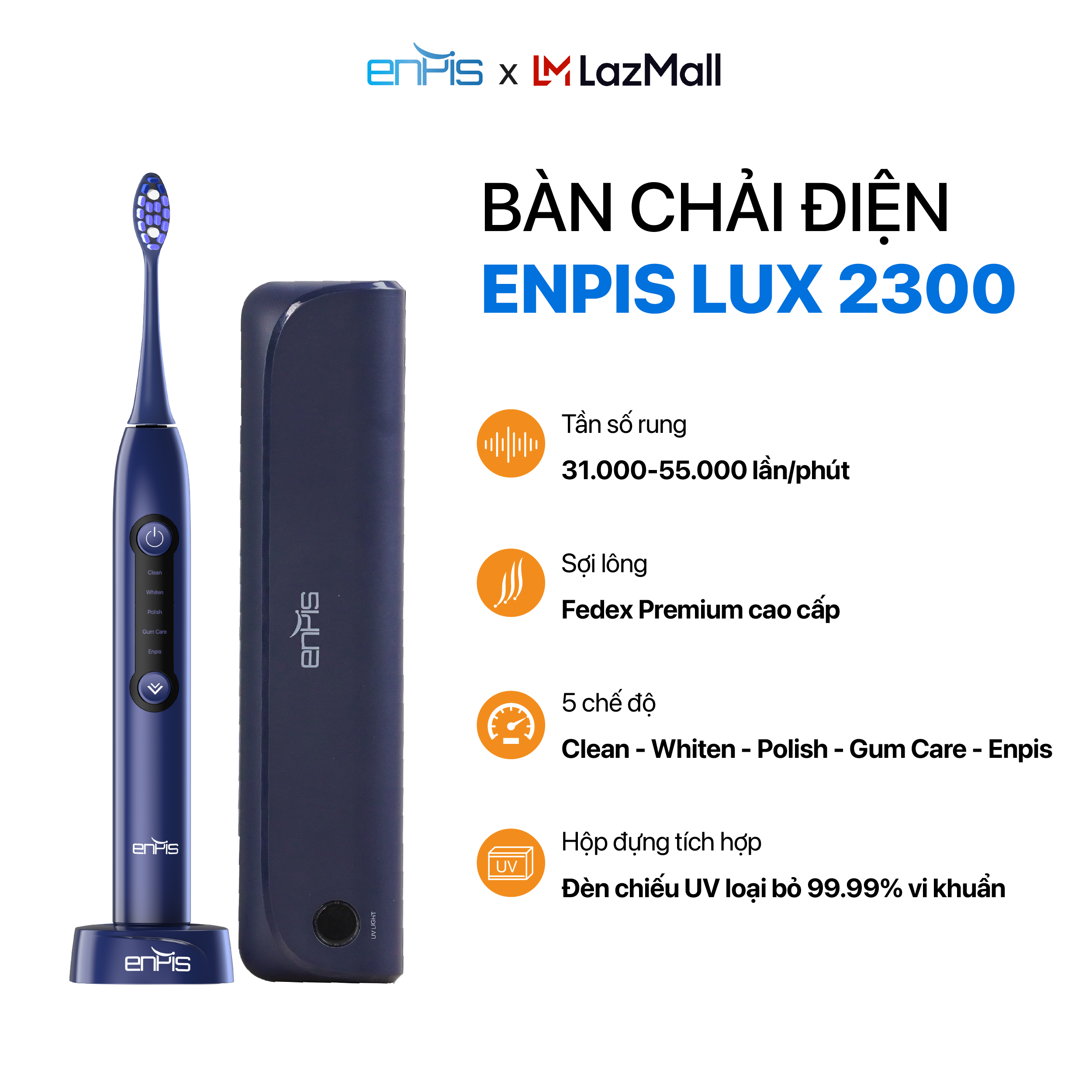 Bàn chải điện Enpis Lux 2300